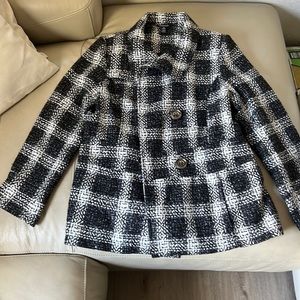 LG Checkered Peacoat Jacket